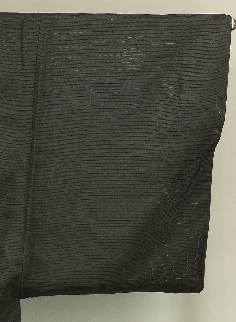Usumono Haori Japanese Men's Kimono Coat Kuro Montsuki (Black based the most formal kimono Coat) Thin Black For Summer KI169 - Image 11